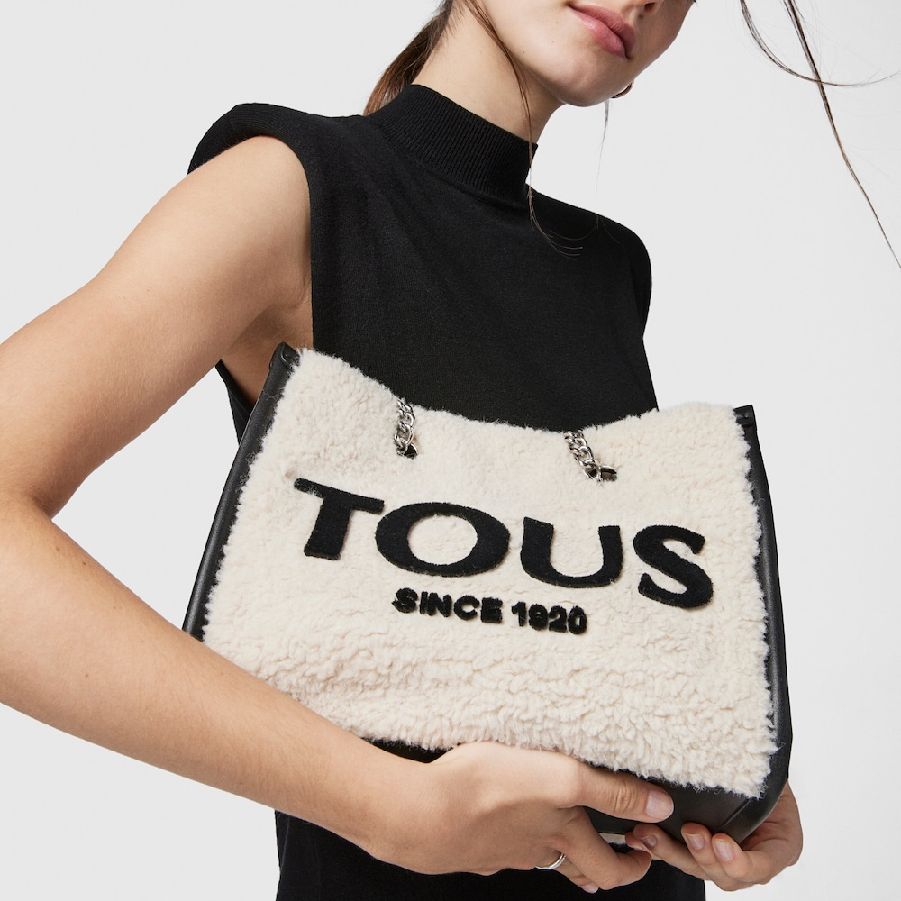 Medium beige Amaya Warm Shopping bag image number 6