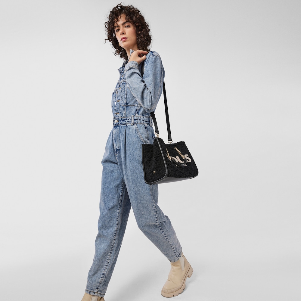 Medium black Amaya Warm Shopping bag image number 3