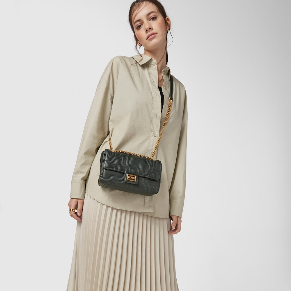 Bolsa de corpo cruzada pequena aba Kaos Dream verde