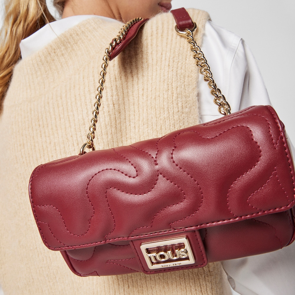 Torebka typu nerka Kaos Dream w kolorze burgundowym