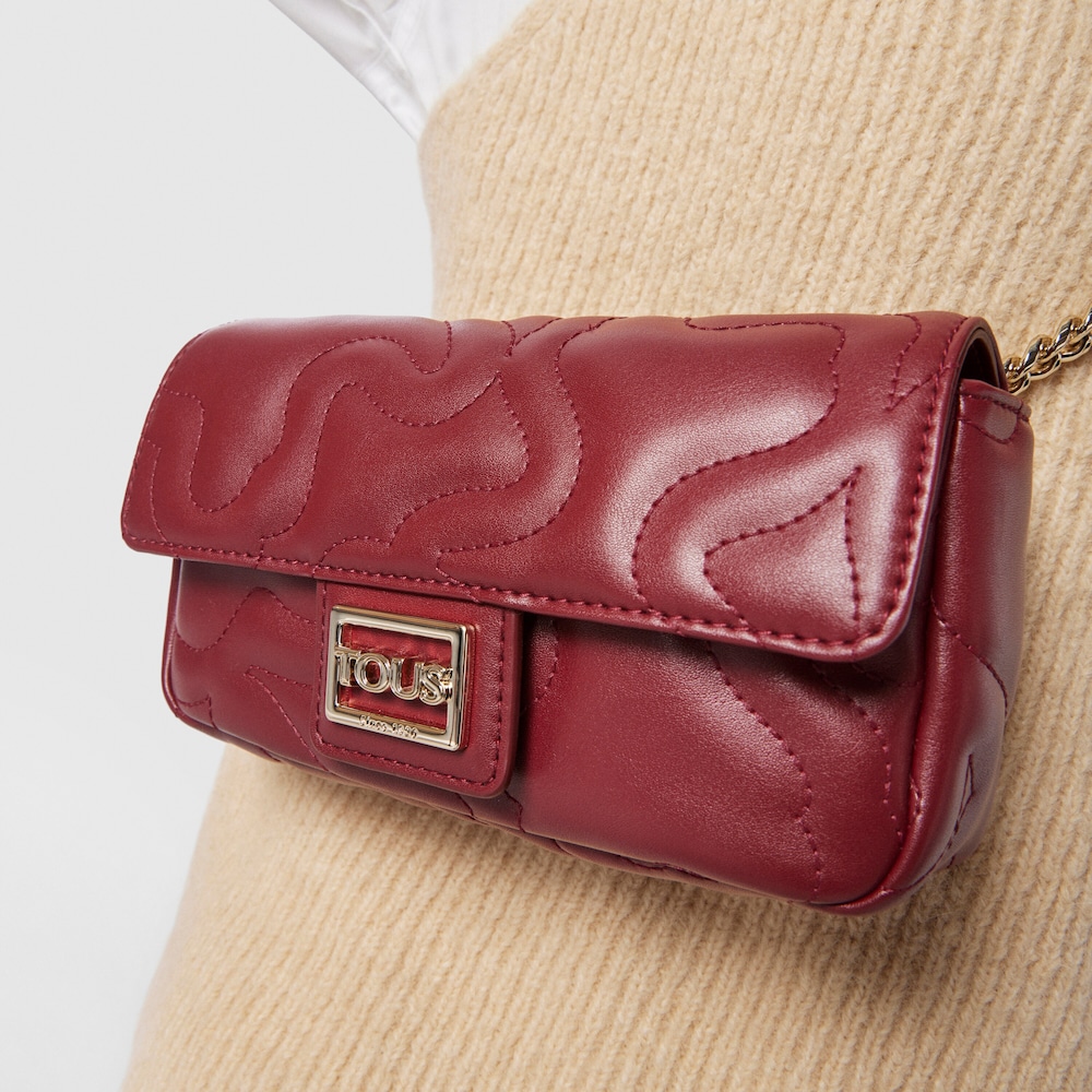 Torebka typu nerka Kaos Dream w kolorze burgundowym