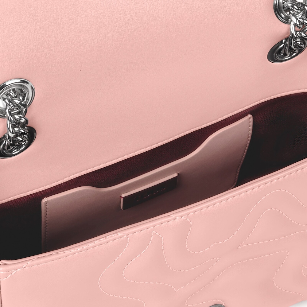 Bandolera peque&ntilde;a con solapa Kaos Dream rosa