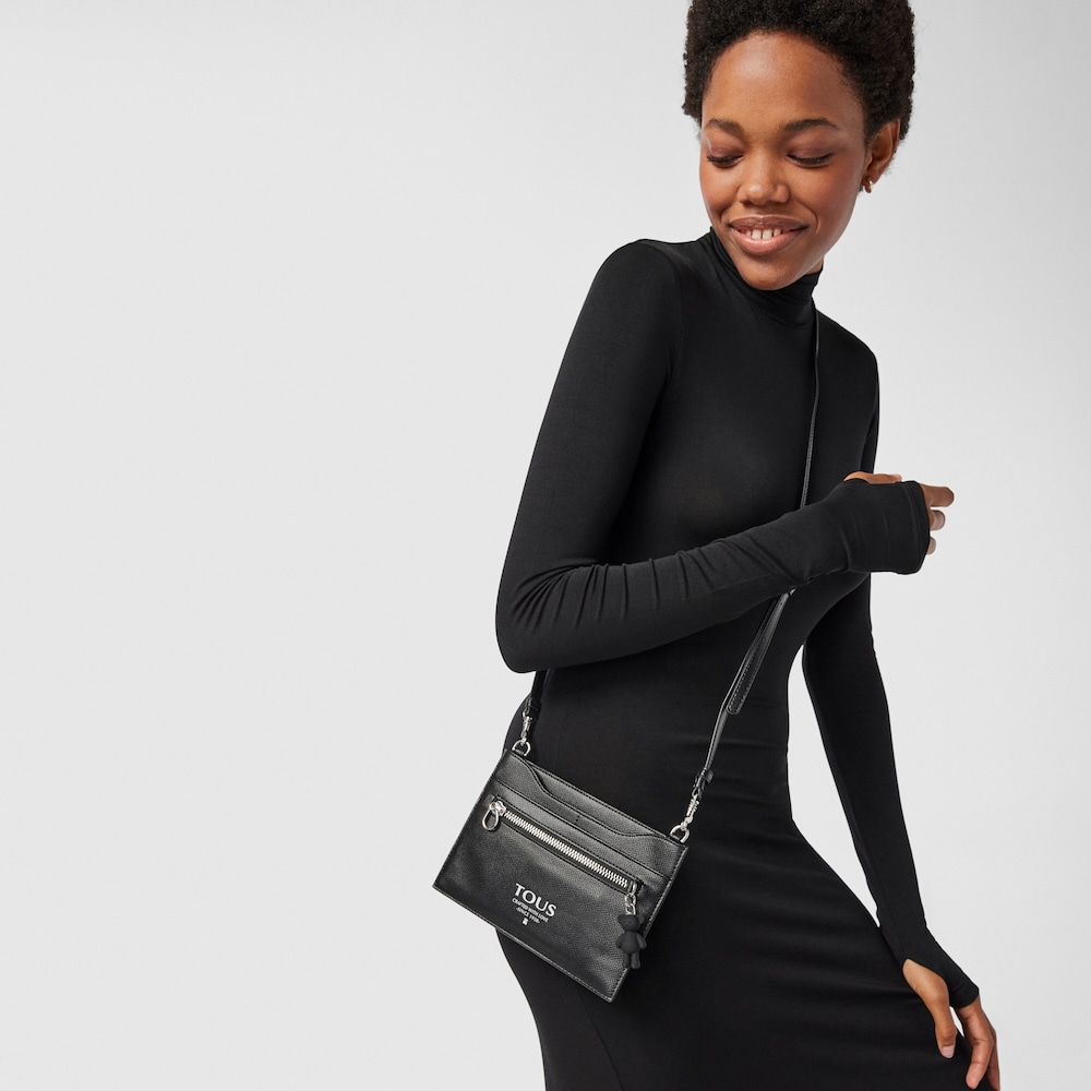 Kartenetui TOUS Pop zum Umh&auml;ngen in Schwarz