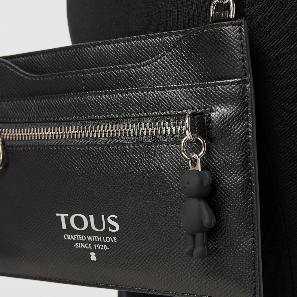 Kartenetui TOUS Pop zum Umh&auml;ngen in Schwarz