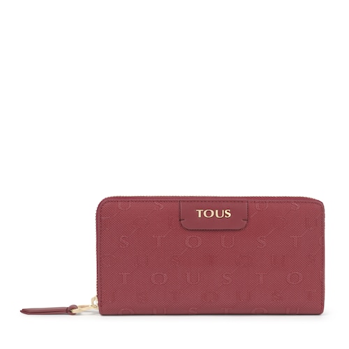 Billetera mediana Script Day burdeos image number 0