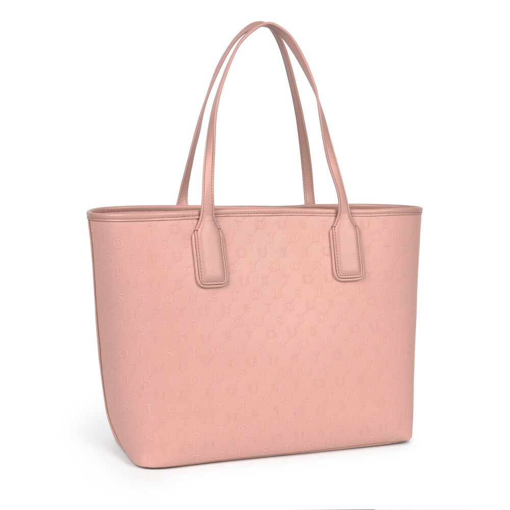 Capazo grande Script Day rosa