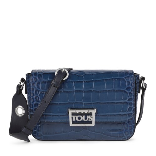 Tous Legacy Wild navy blue leather crossbody bag image number 0