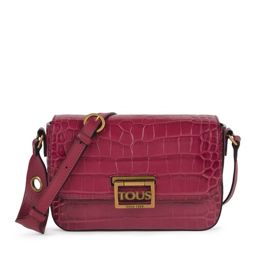 Bandolera Tous Legacy Wild burdeos de piel image number 0
