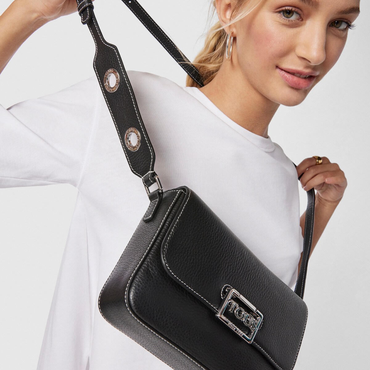Black leather TOUS Legacy Crossbody bag image number 4