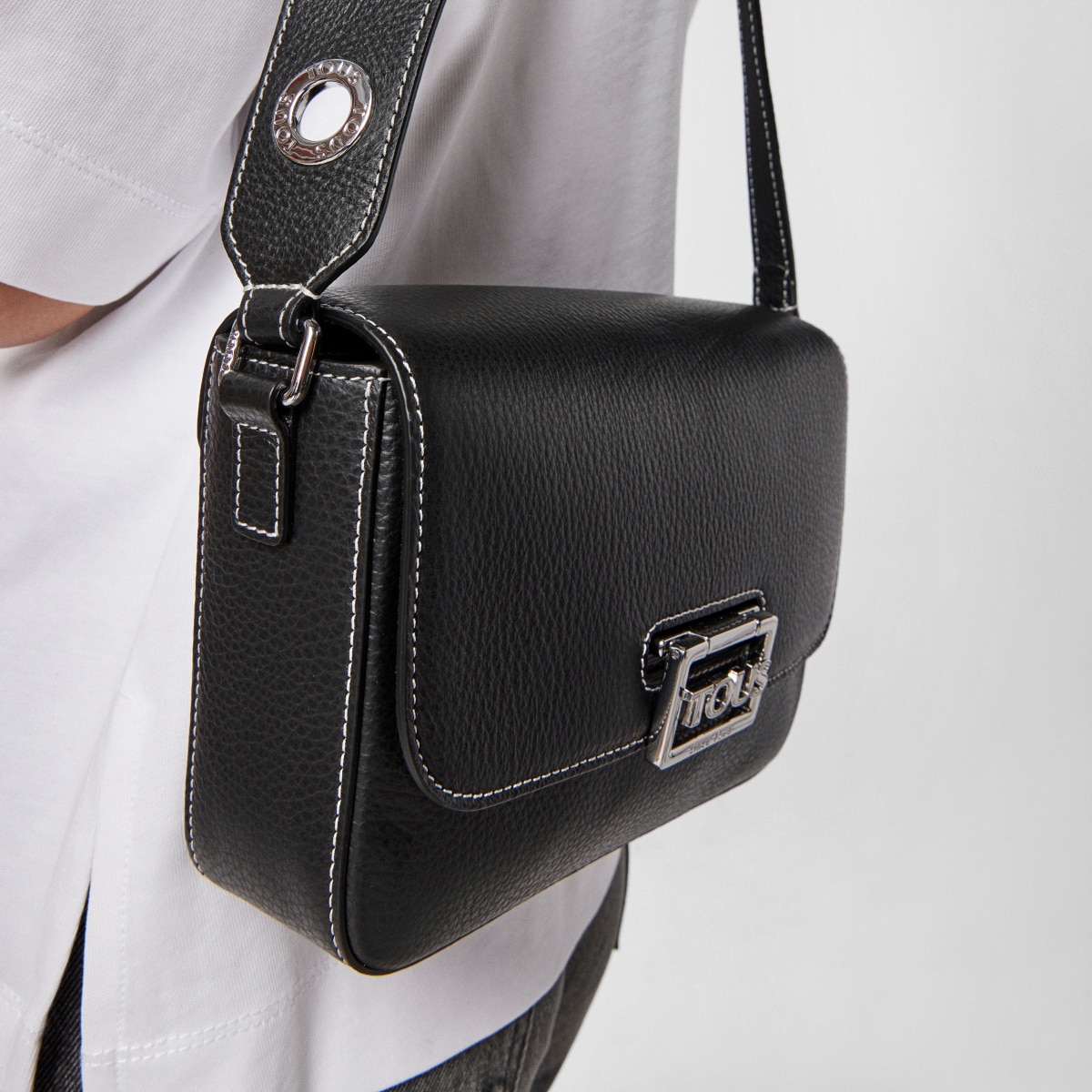 Black leather TOUS Legacy Crossbody bag image number 6