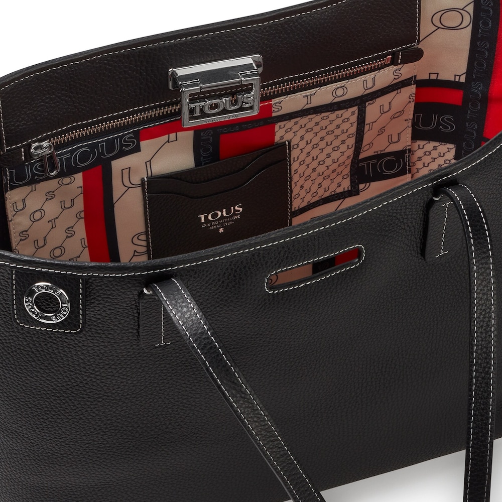 Black leather TOUS Legacy Tote bag
