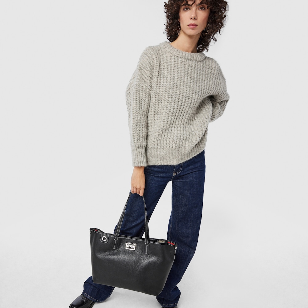 Black leather TOUS Legacy Tote bag