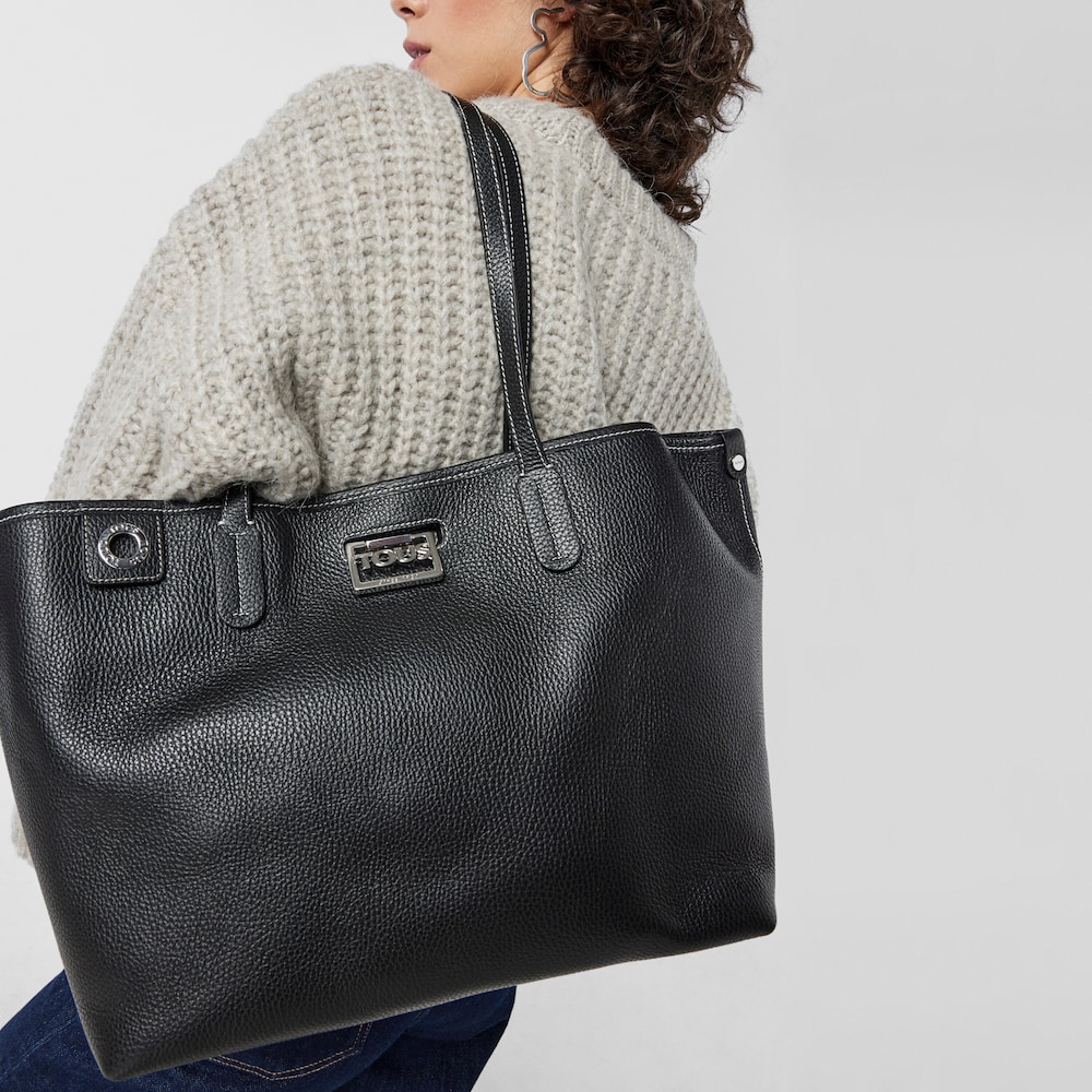 Black leather TOUS Legacy Tote bag
