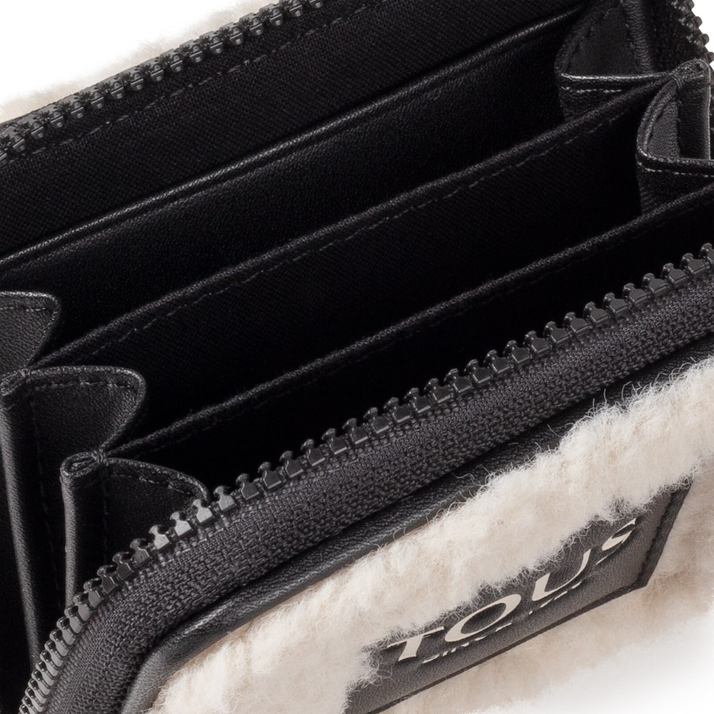 Medium beige Amaya Warm Change purse