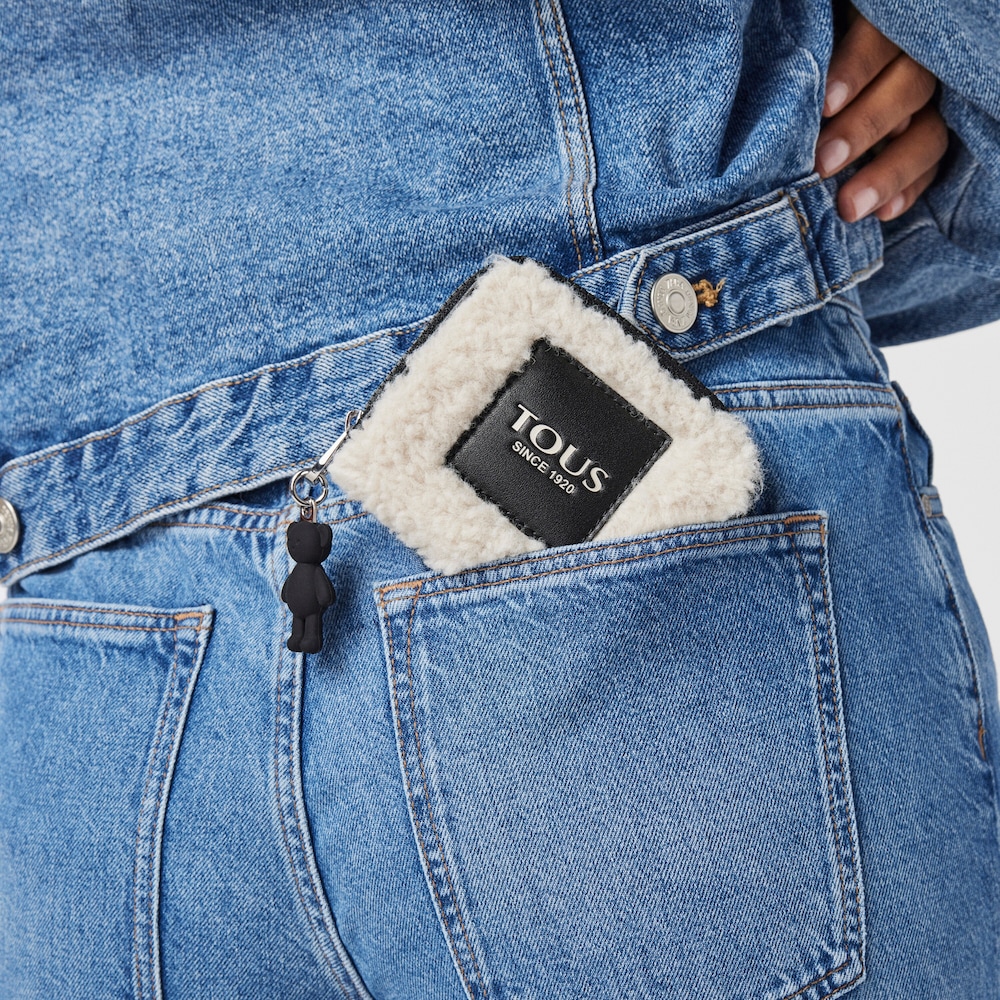 Medium beige Amaya Warm Change purse