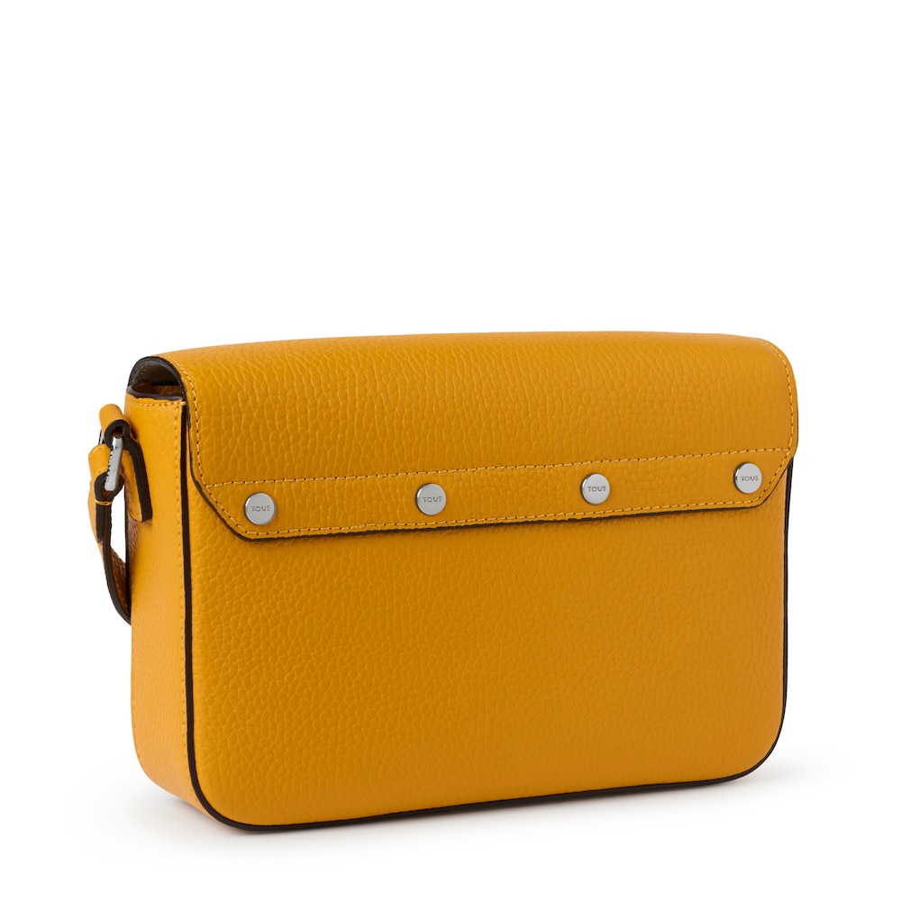 Mala de tiracolo TOUS Legacy em pele mostarda