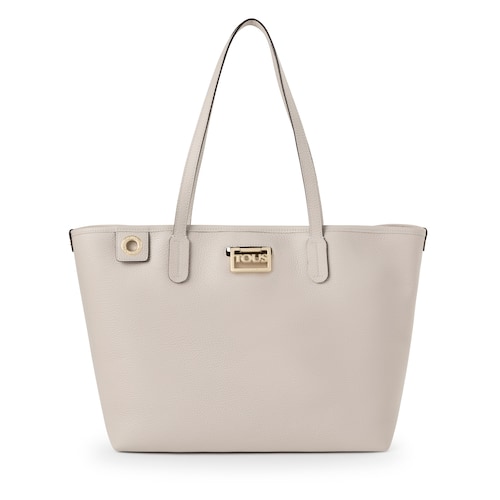 Beige leather TOUS Legacy Tote bag