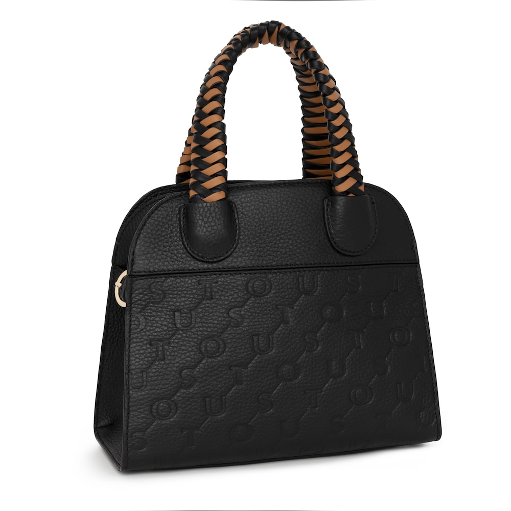 Small black leather TOUS Script Premium City handbag