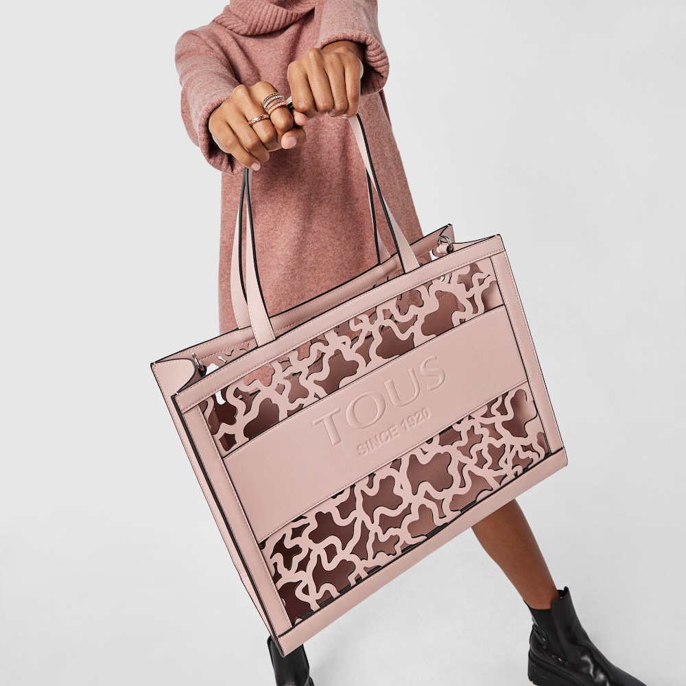 Large shopping bag Amaya Kaos Shock pink image number 3