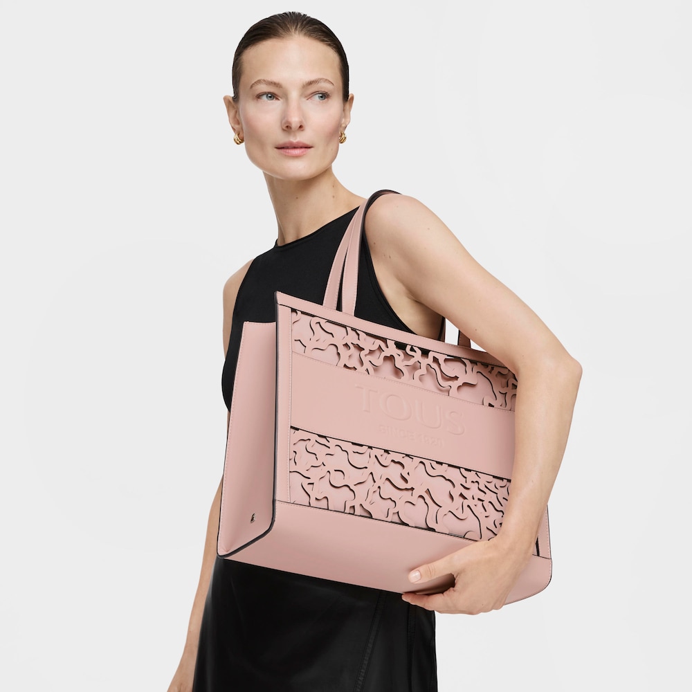 Large shopping bag Amaya Kaos Shock pink image number 4