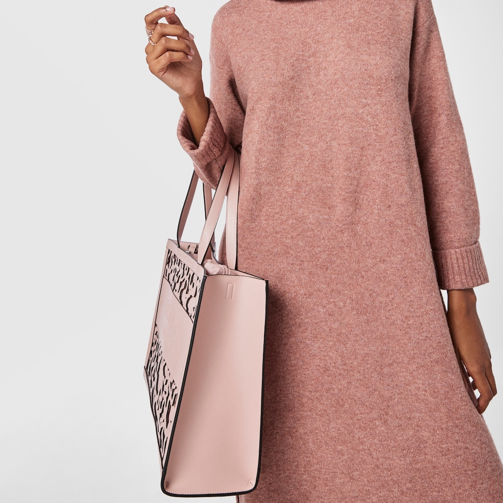 Large shopping bag Amaya Kaos Shock pink image number 7