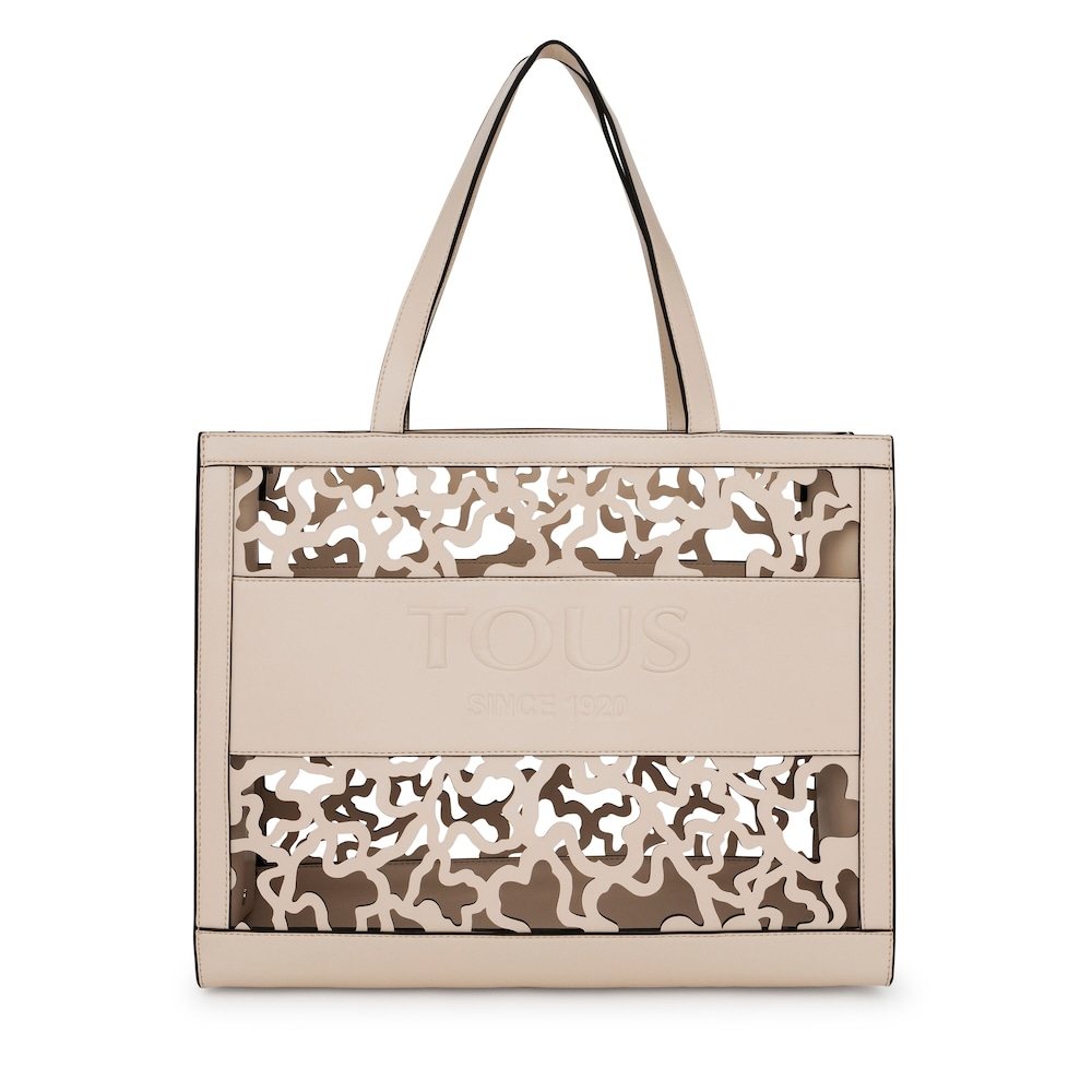 Large shopping bag Amaya Kaos Shock beige