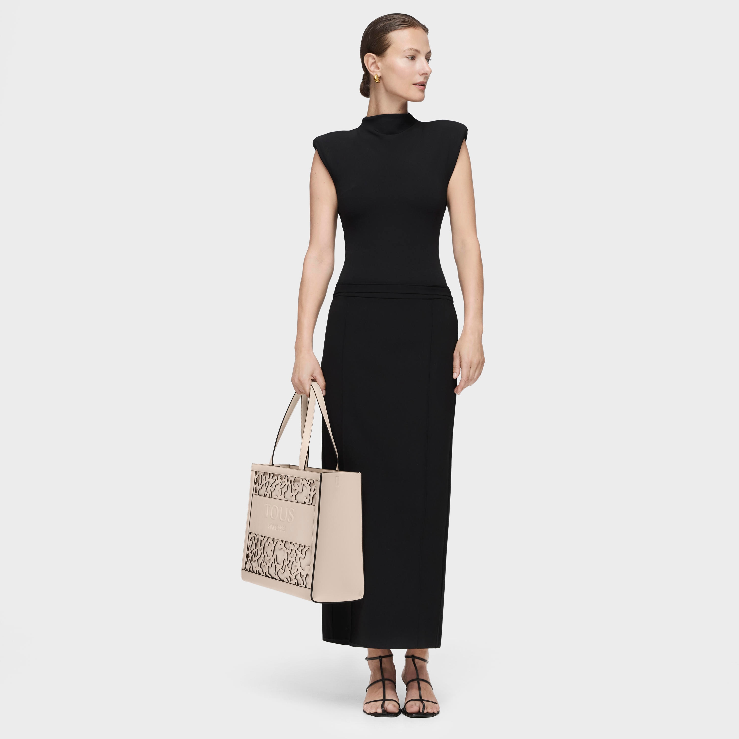 Large shopping bag Amaya Kaos Shock beige