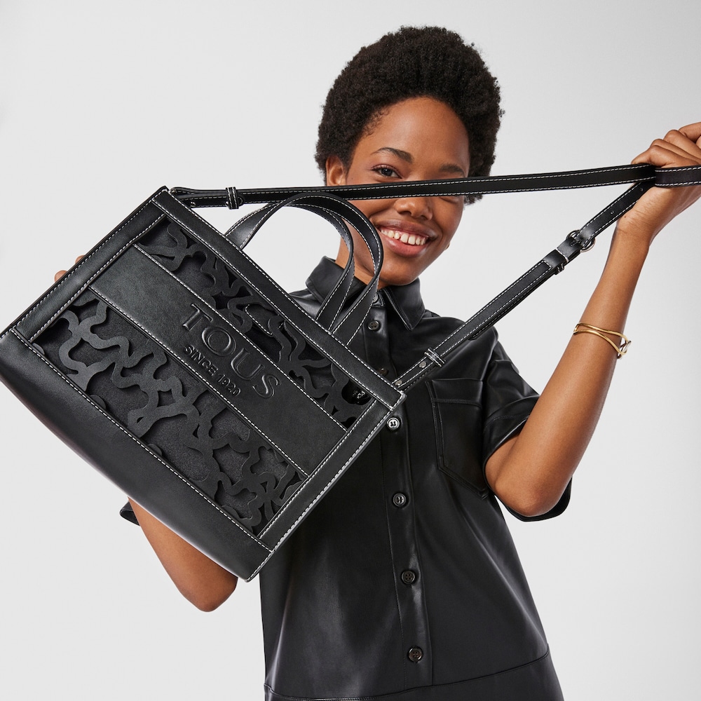 Medium black Amaya Kaos Shock shopping bag image number 6
