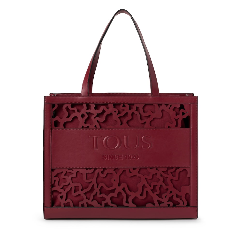 Large shopping bag Amaya Kaos Shock burgundy