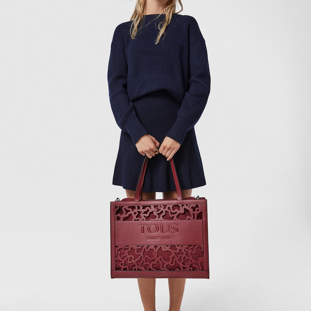 Large shopping bag Amaya Kaos Shock burgundy
