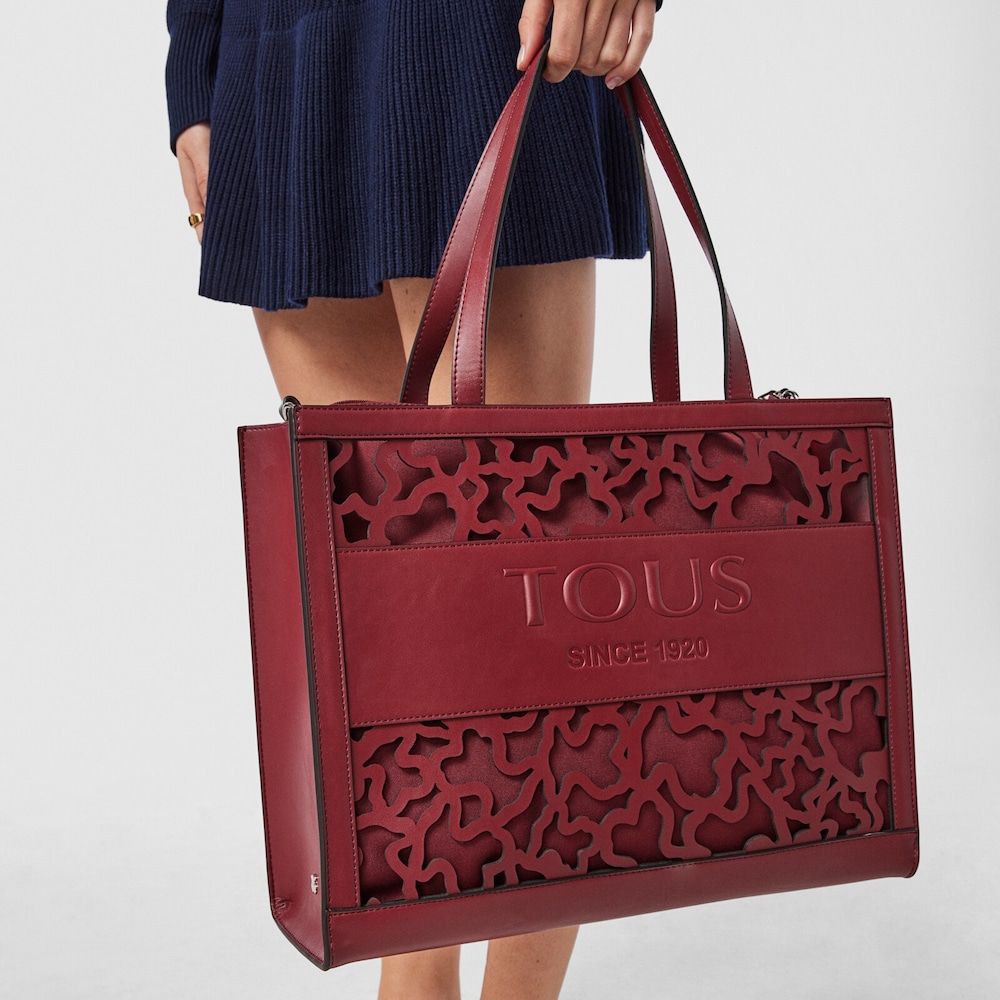 Large shopping bag Amaya Kaos Shock burgundy