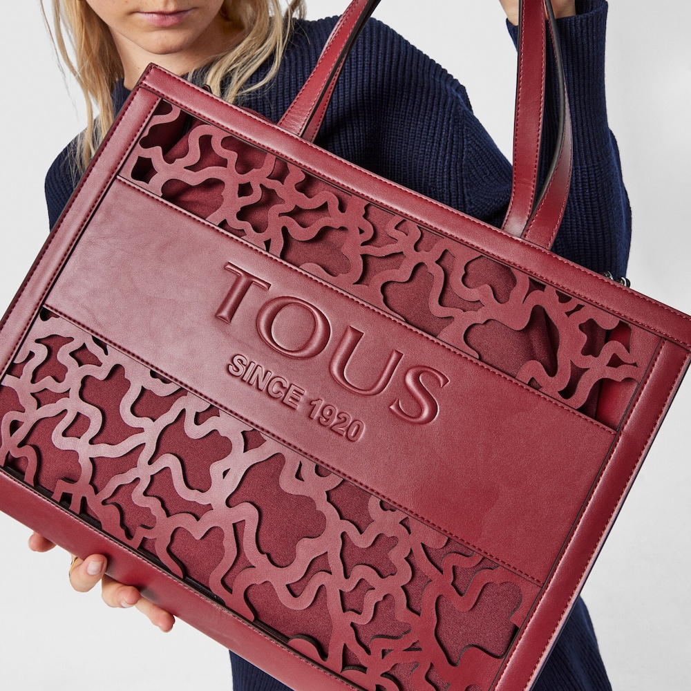 Large shopping bag Amaya Kaos Shock burgundy