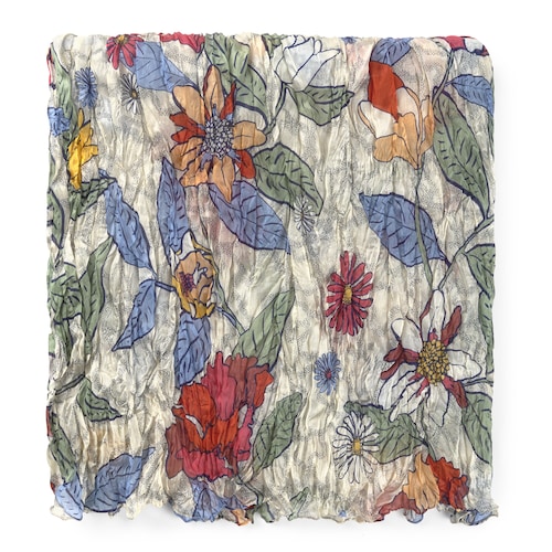 Multicolored Silk Kaos Icon Blossom Foulard