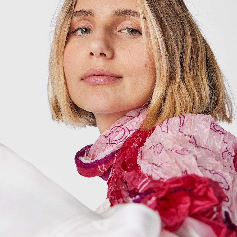 Tous Script - Apaszka z jedwabiu