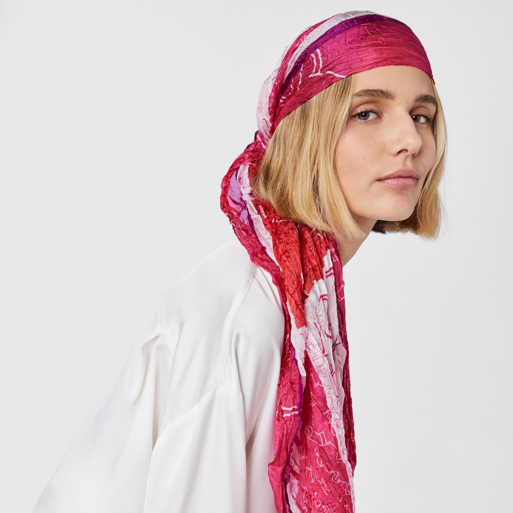 Tous Script - Apaszka z jedwabiu