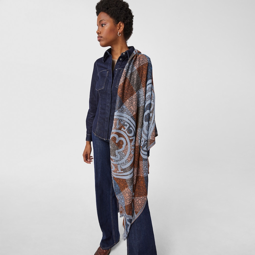 Foulard Kaos Mini Stamp de jacquard multicolor