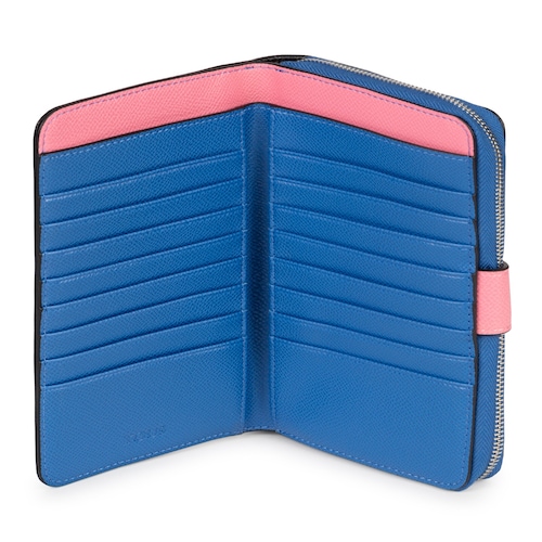 Billetera mediana New Dubai negro y azul