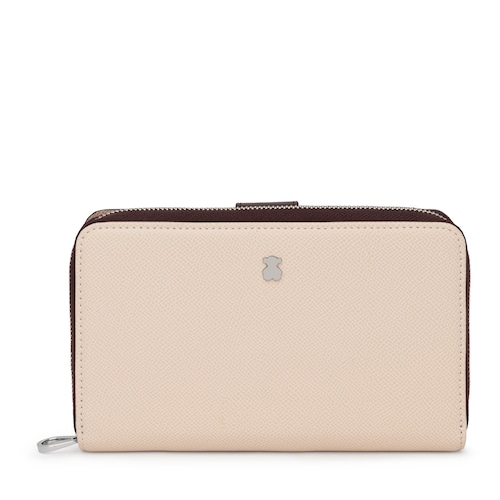 Medium brown and beige New Dubai Wallet