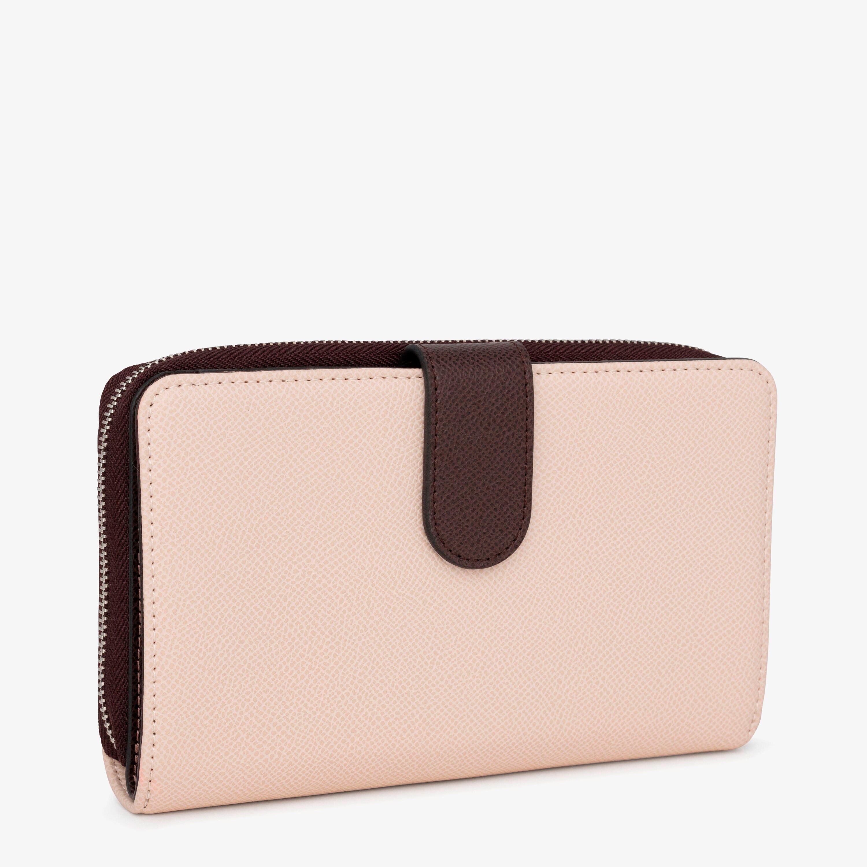 Medium brown and beige New Dubai Wallet