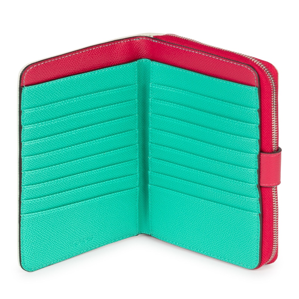 Billetera mediana New Dubai menta y beige image number 2