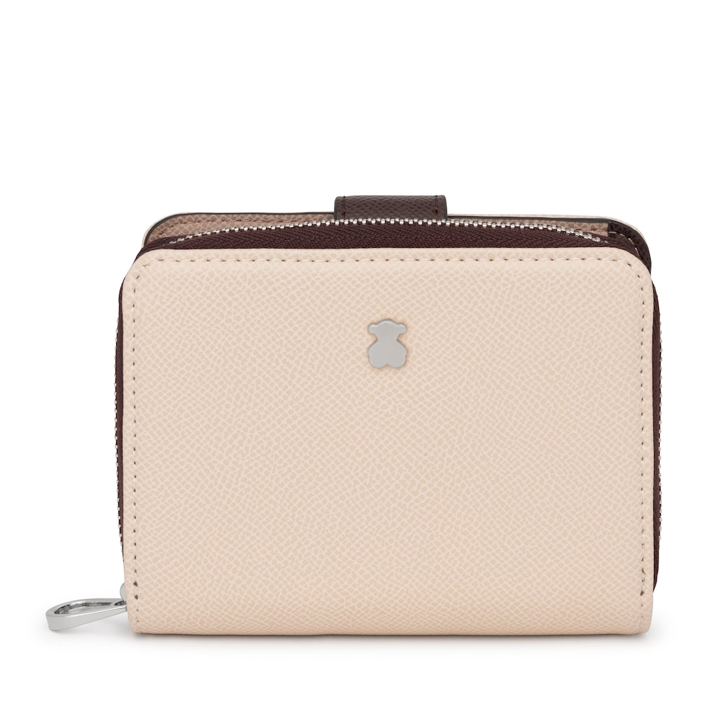 Cartera New Dubai beige y marr&oacute;n