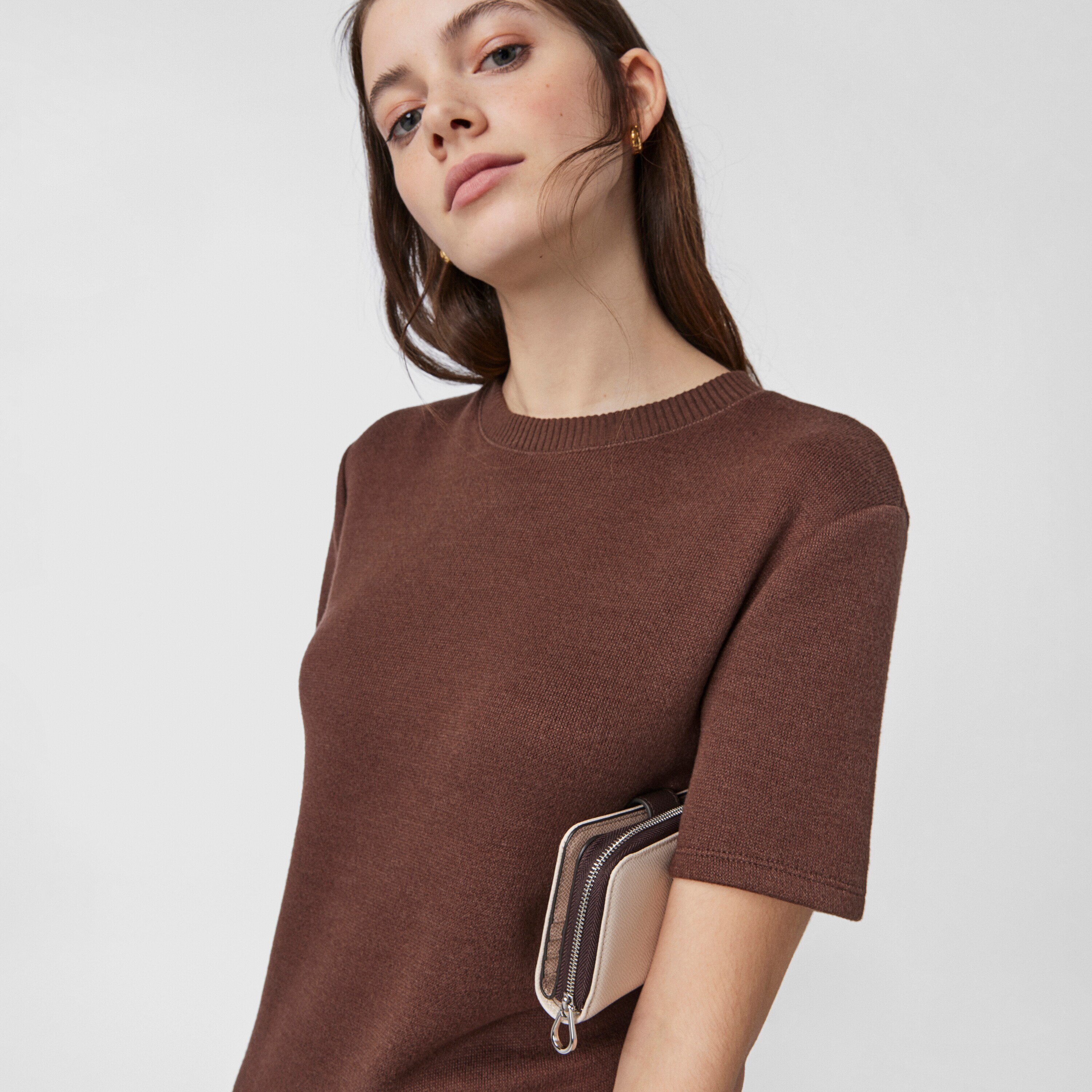 Small beige and brown New Dubai Wallet