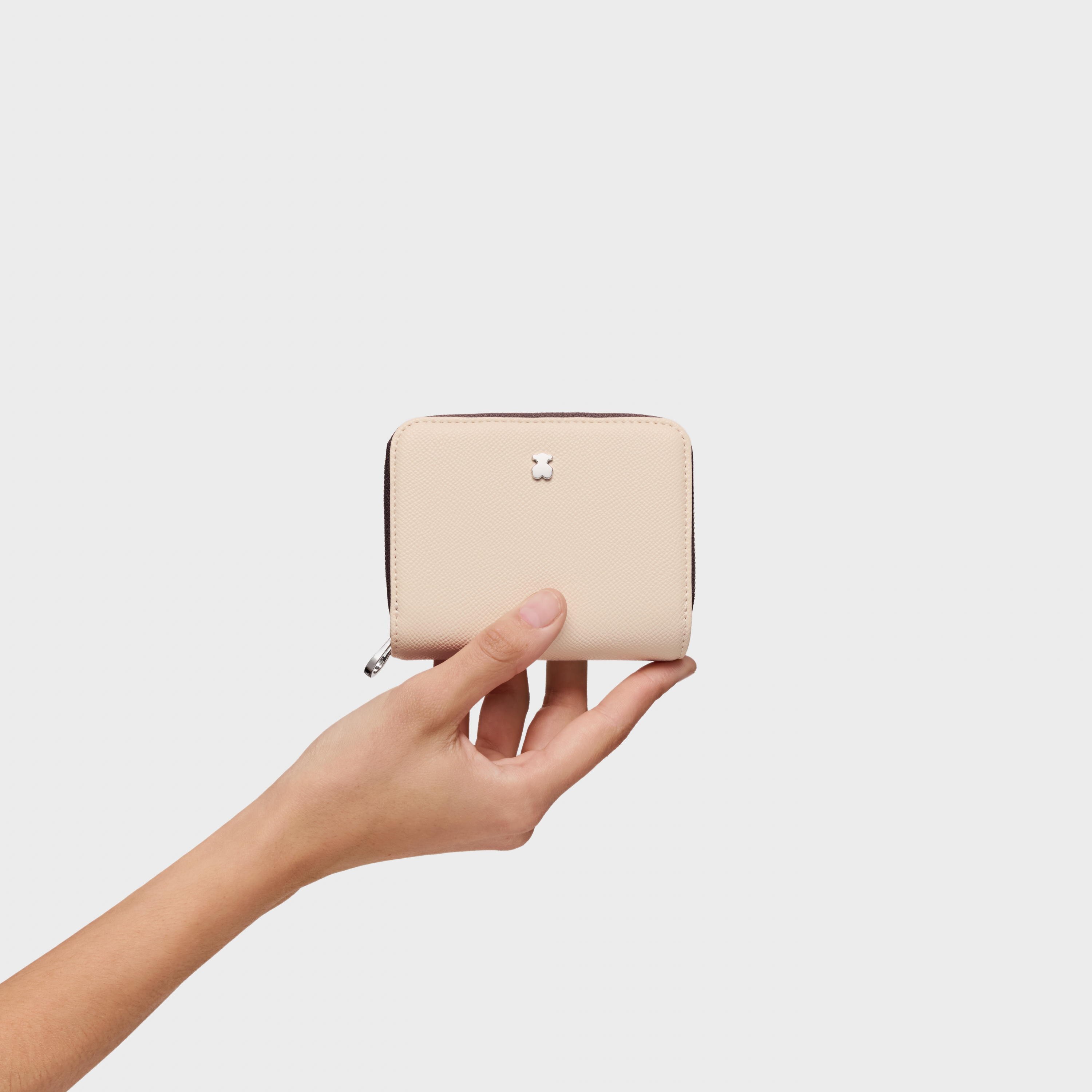 Small beige and brown New Dubai Wallet