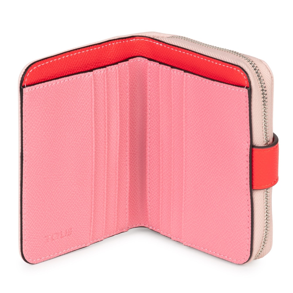 Small pink and beige New Dubai Wallet image number 2