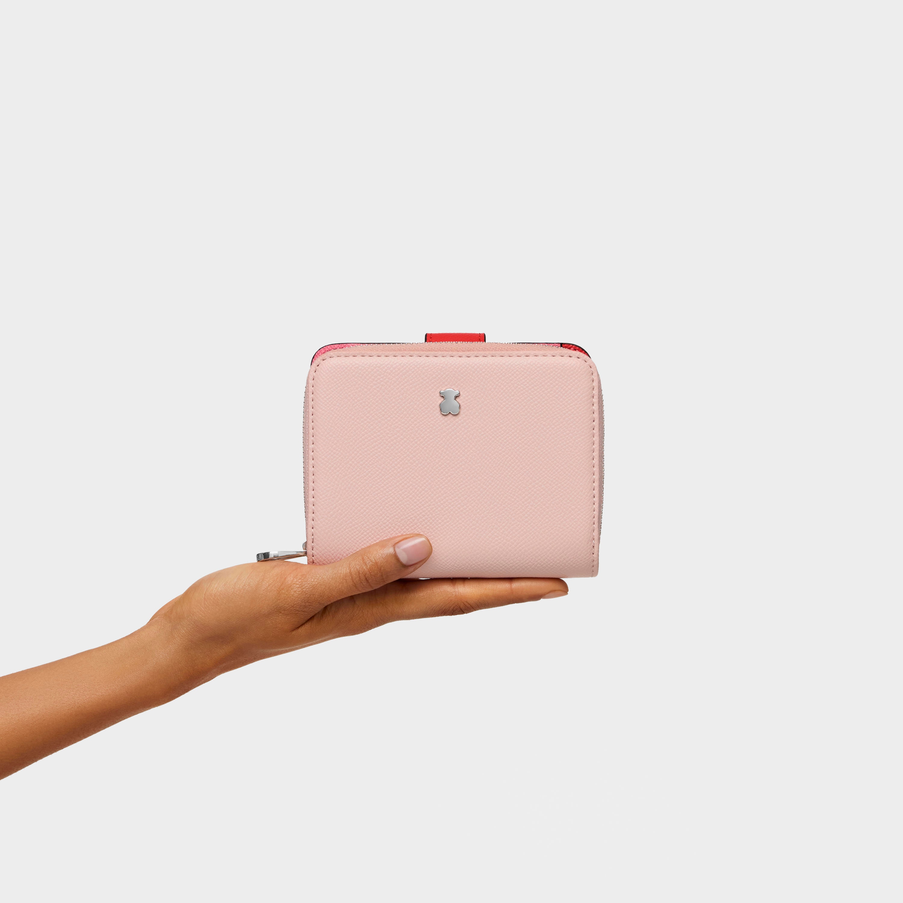 Small pink and beige New Dubai Wallet