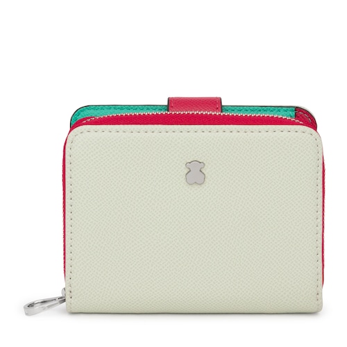 Small mint and beige New Dubai Wallet image number 0