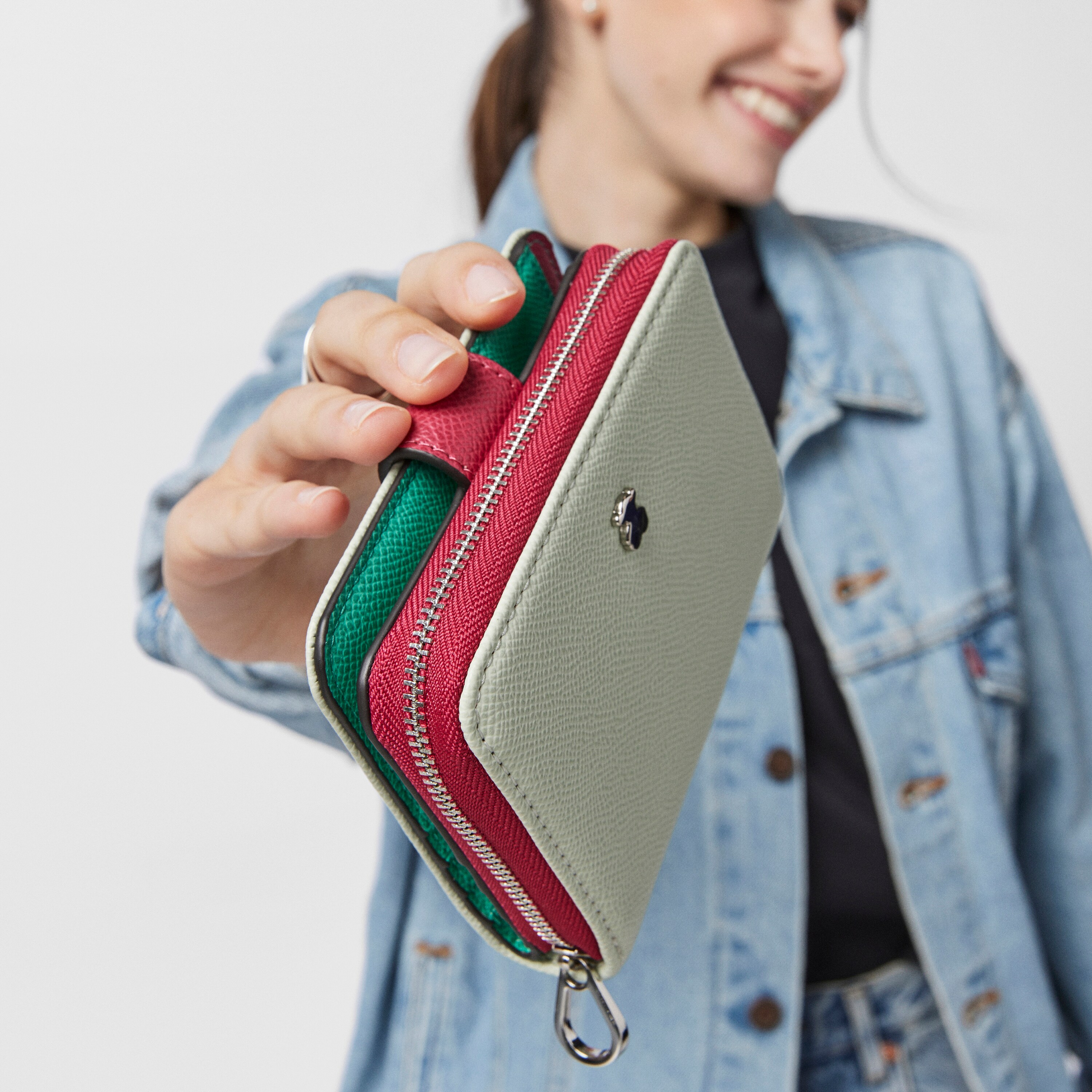 Small mint and beige New Dubai Wallet