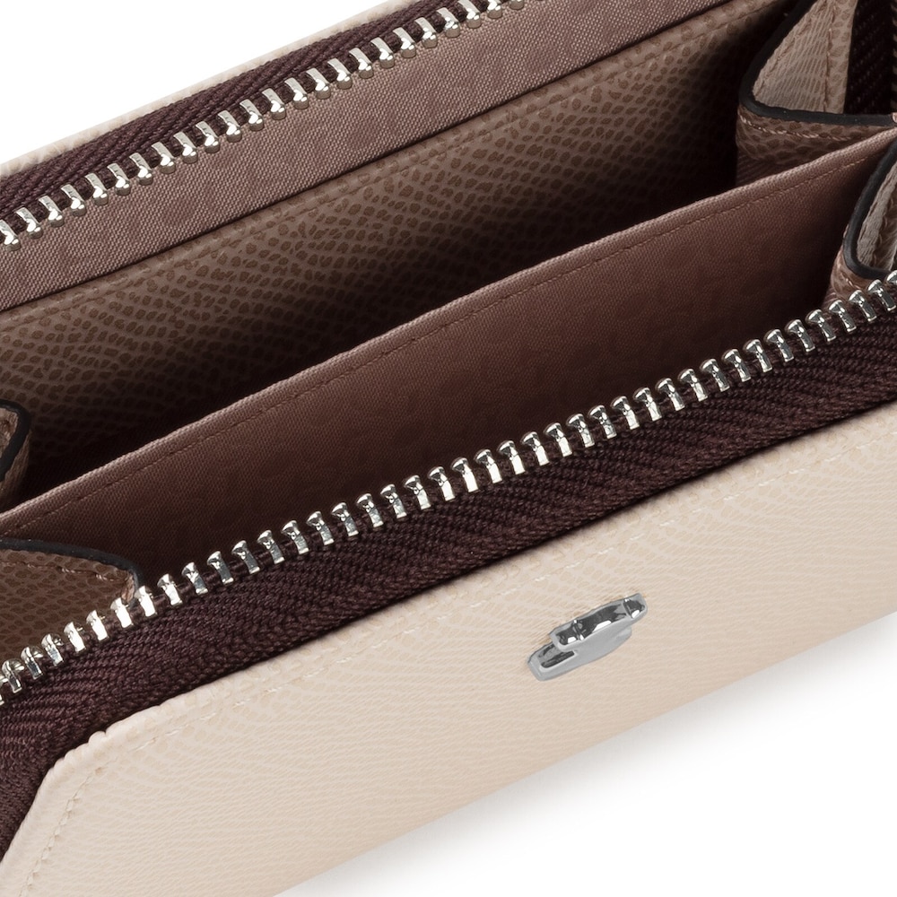 Stredn&aacute; peňaženka na mince New Dubai b&eacute;žovej a hnedej farby