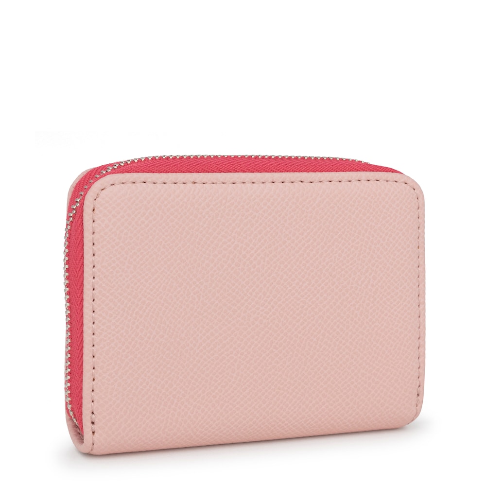Medium pink and beige New Dubai Change purse image number 1