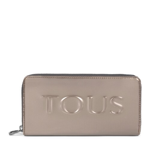 Medium gray and fuchsia Grata Dorp Wallet image number 0